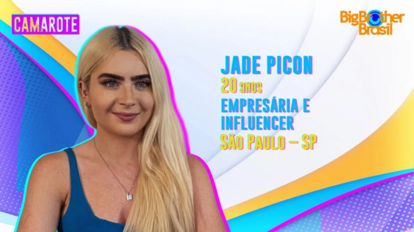 Imagem ilustrativa da imagem BBB22: Jade Picon  é eliminada com 84,93 % dos votos em paredão histórico