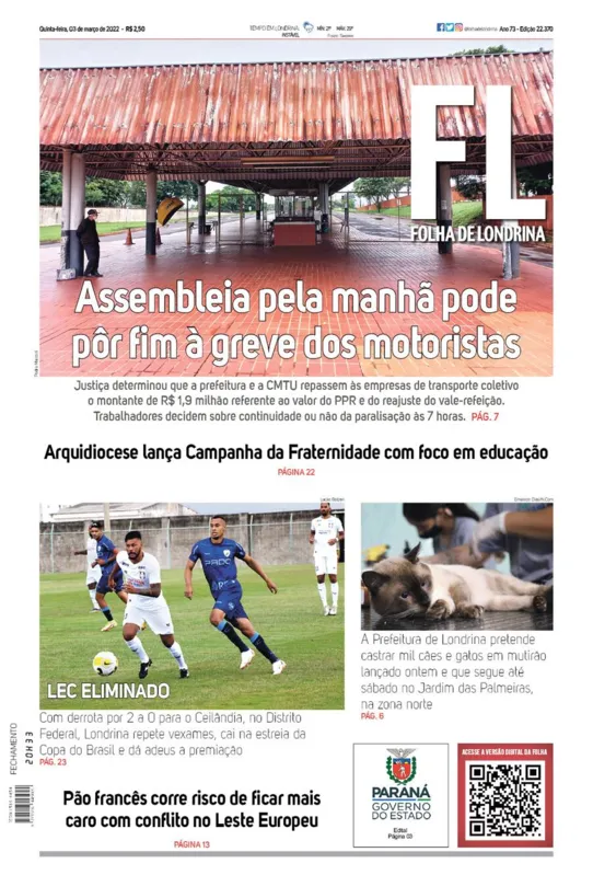 Imagem ilustrativa da imagem Capa 03/03/2022