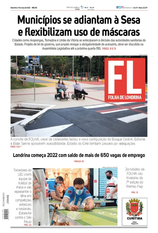 Imagem ilustrativa da imagem Capa 11/03/2022