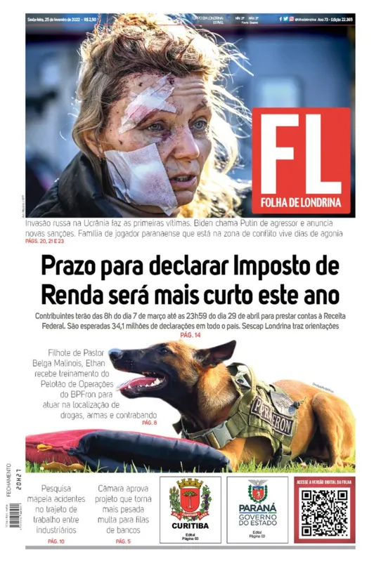 Imagem ilustrativa da imagem Capa 25/02/2022
