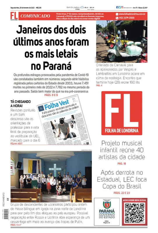 Imagem ilustrativa da imagem Capa 28/02/2022