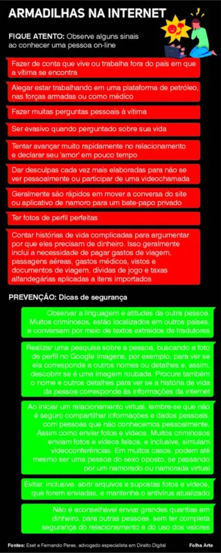 Imagem ilustrativa da imagem Especialistas alertam sobre ‘golpes românticos’ na internet