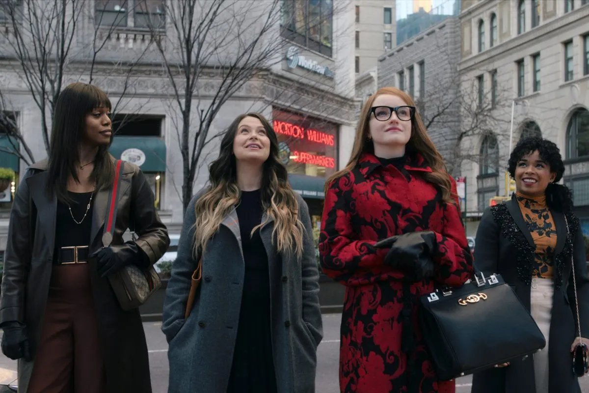 Anna e suas amigas em Nova York