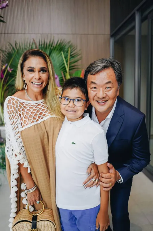Anita, Vitor e Leonardo Yoshii