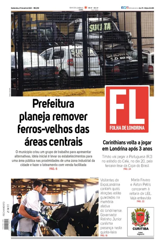 Imagem ilustrativa da imagem Capa 07/04/2022