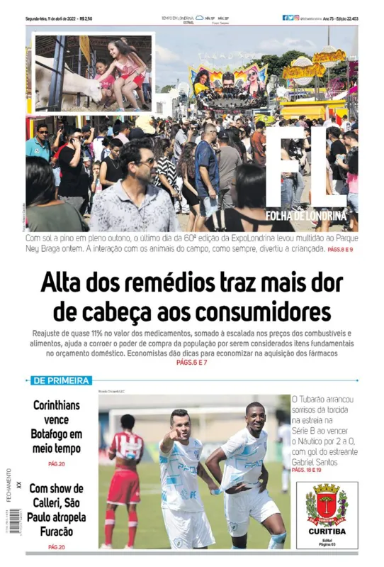 Imagem ilustrativa da imagem Capa 11/04/2022