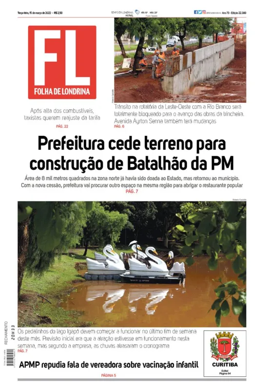 Imagem ilustrativa da imagem Capa 15/03/2022