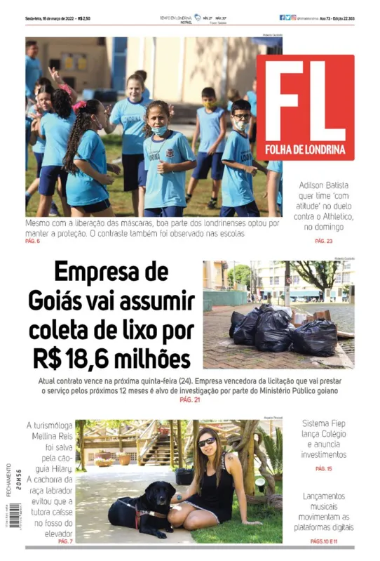 Imagem ilustrativa da imagem Capa 18/03/2022