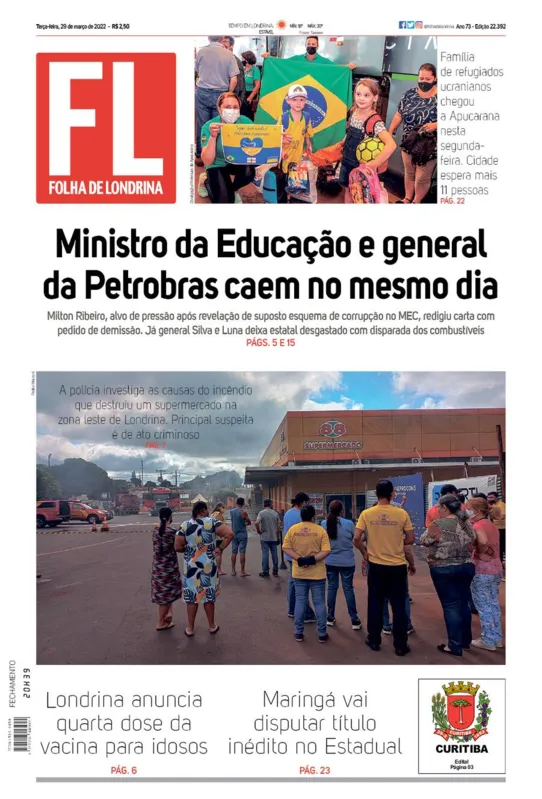 Imagem ilustrativa da imagem Capa 29/03/2022
