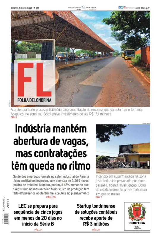 Imagem ilustrativa da imagem Capa 31/03/2022