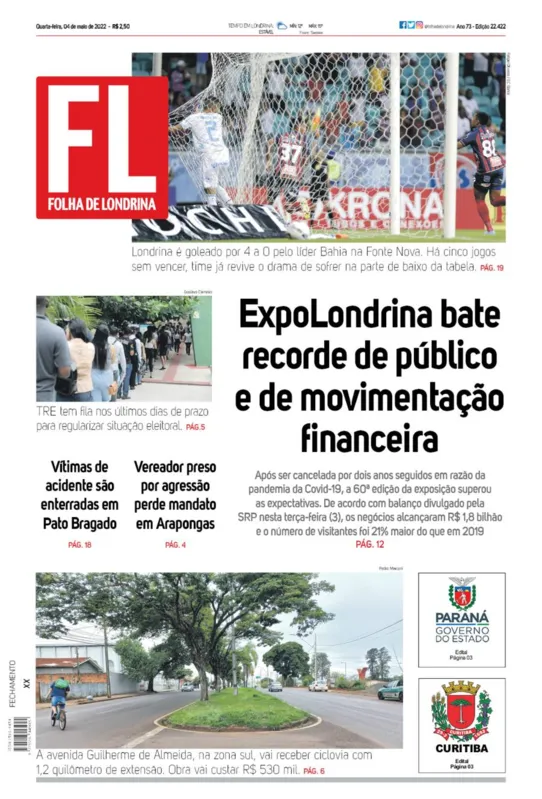 Imagem ilustrativa da imagem Capa 04/05/2022