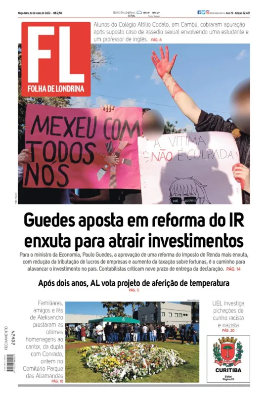 Imagem ilustrativa da imagem Capa 10/05/2022
