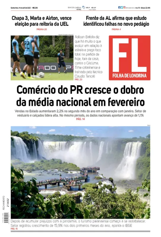 Imagem ilustrativa da imagem Capa 14/04/2022