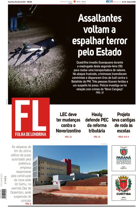 Imagem ilustrativa da imagem Capa 19/04/2022