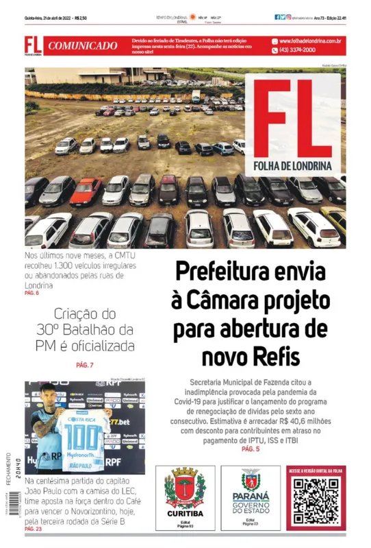 Imagem ilustrativa da imagem Capa 21/04/2022