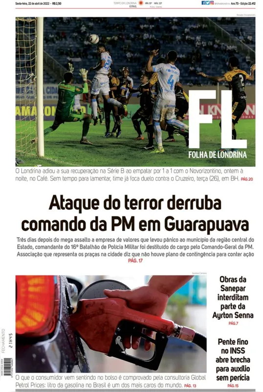 Imagem ilustrativa da imagem Capa 22/04/2022