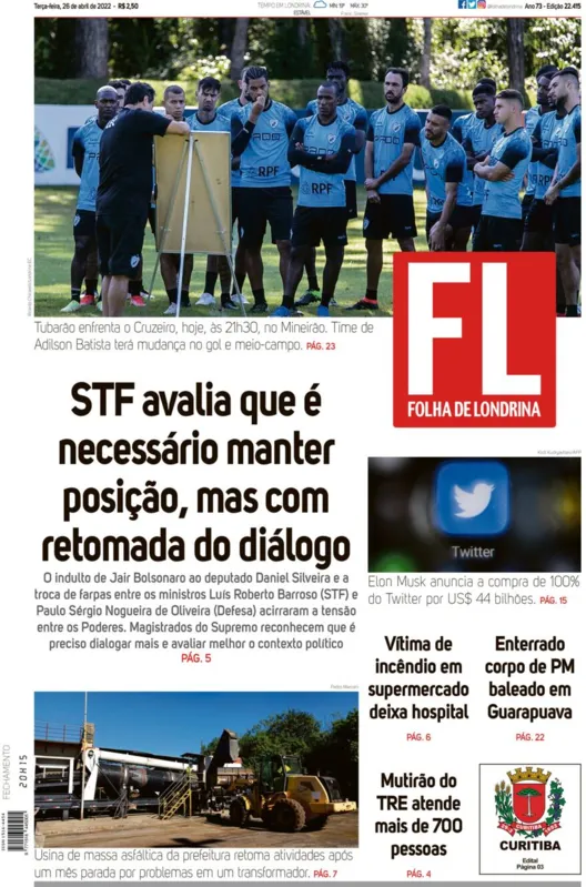 Imagem ilustrativa da imagem Capa 26/04/2022