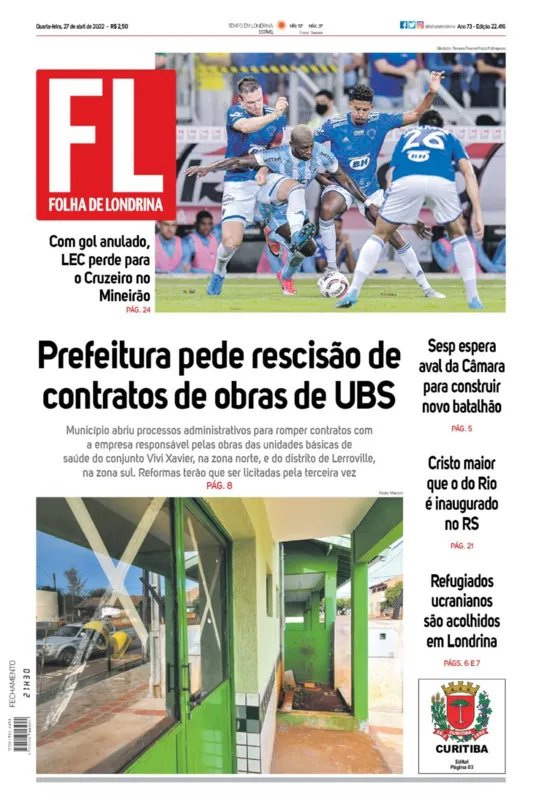 Imagem ilustrativa da imagem Capa 27/04/2022