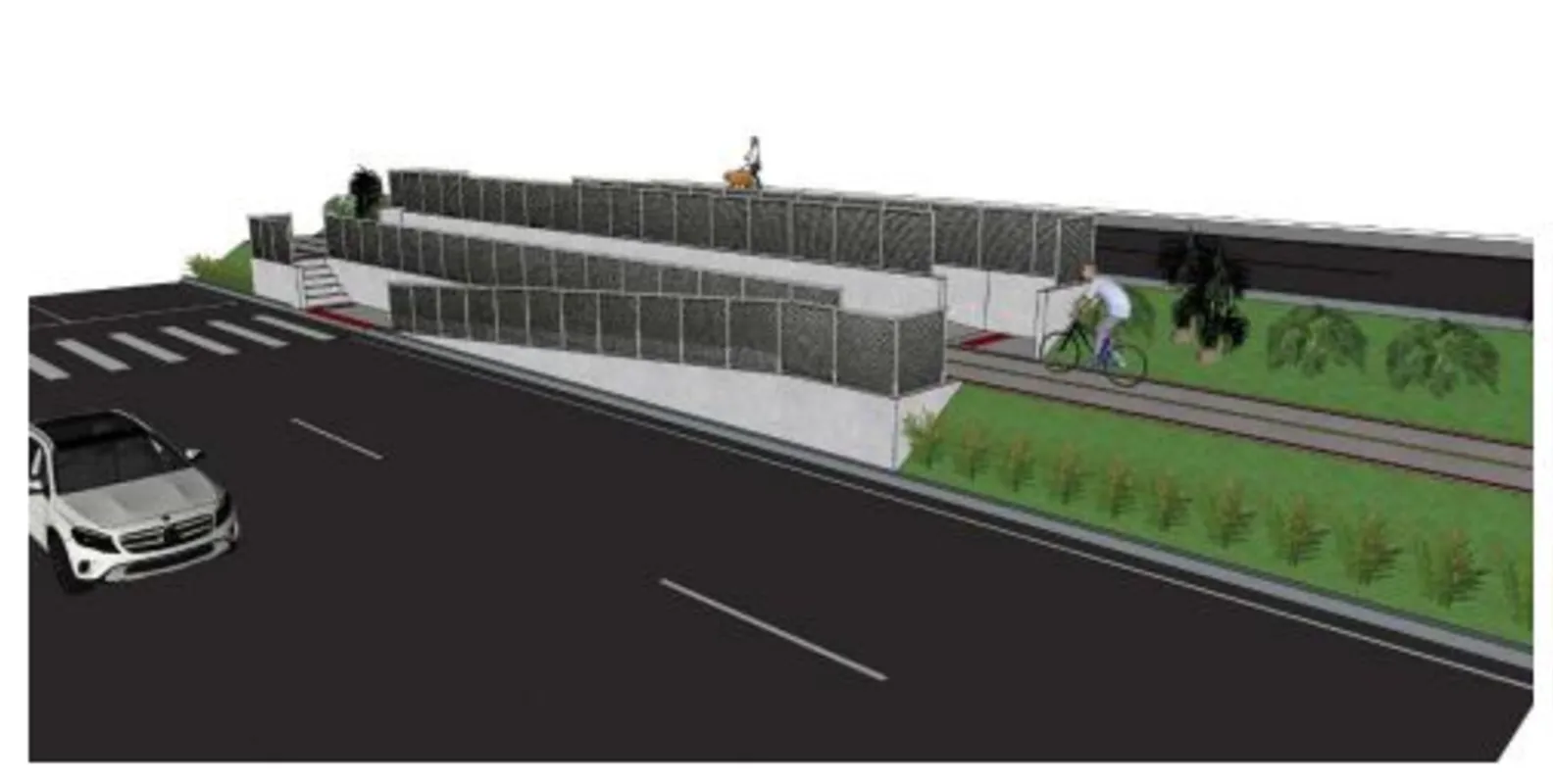 Perspectiva de como ficará a obra depois de pronta