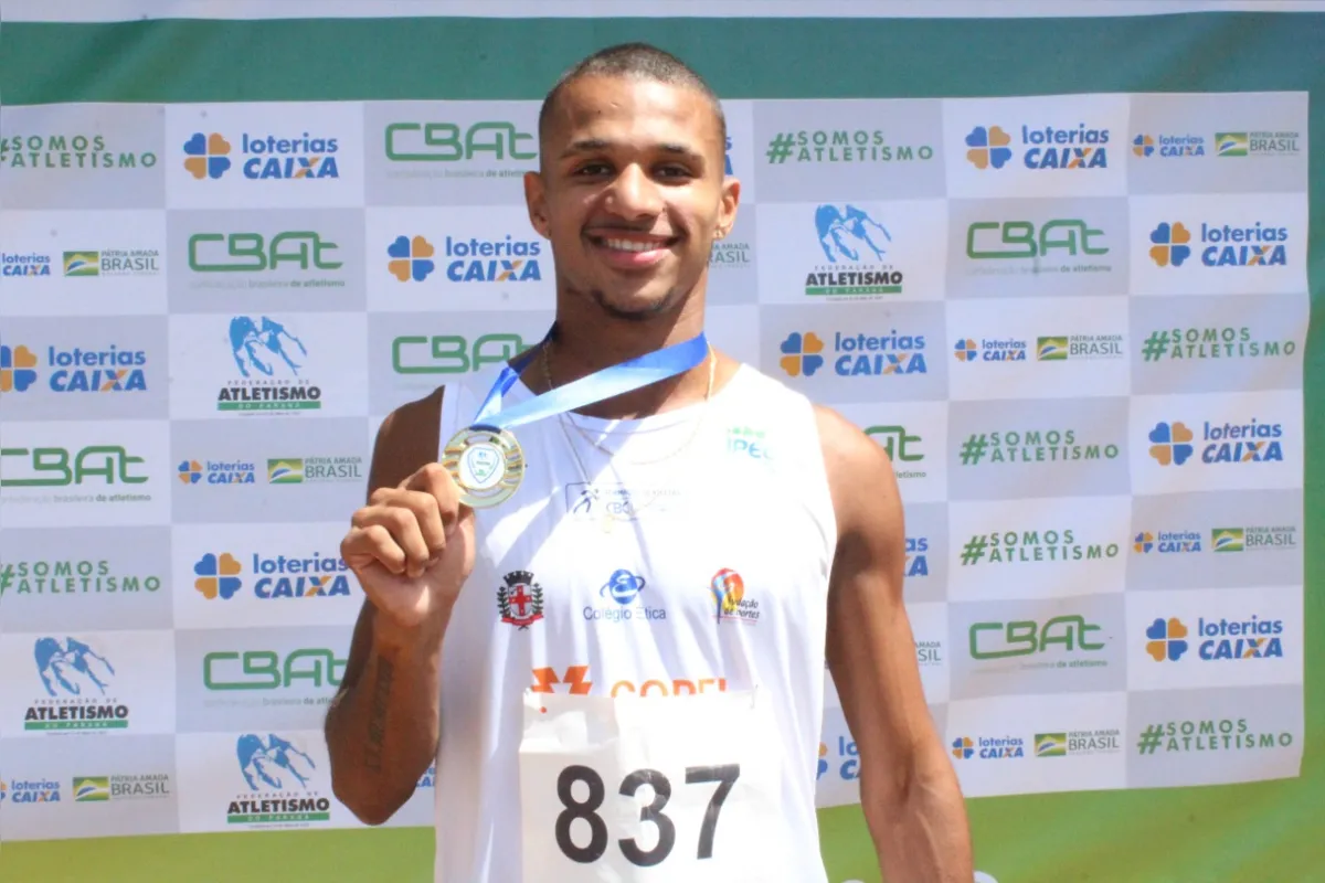 Paulo Romualdo é o atual líder do ranking nacional dos 100 metros sub-18