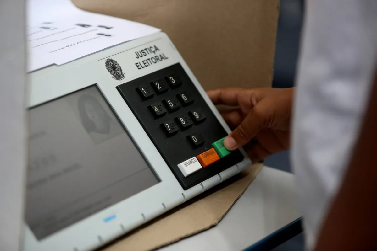 salvador, bahia, brazil - july 31, 2018: electronic ballot box used in elections in Brazil and seen in the city of Salvador.