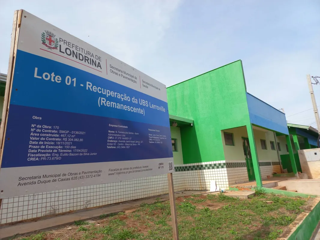 Revitalização do posto de Lerroville era para terminar em abril, porém, somente 7% dos serviços foram executados