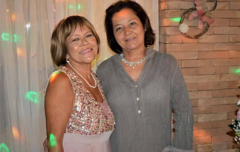 Eliane Mascarenhas e a amiga Clarice Nogari