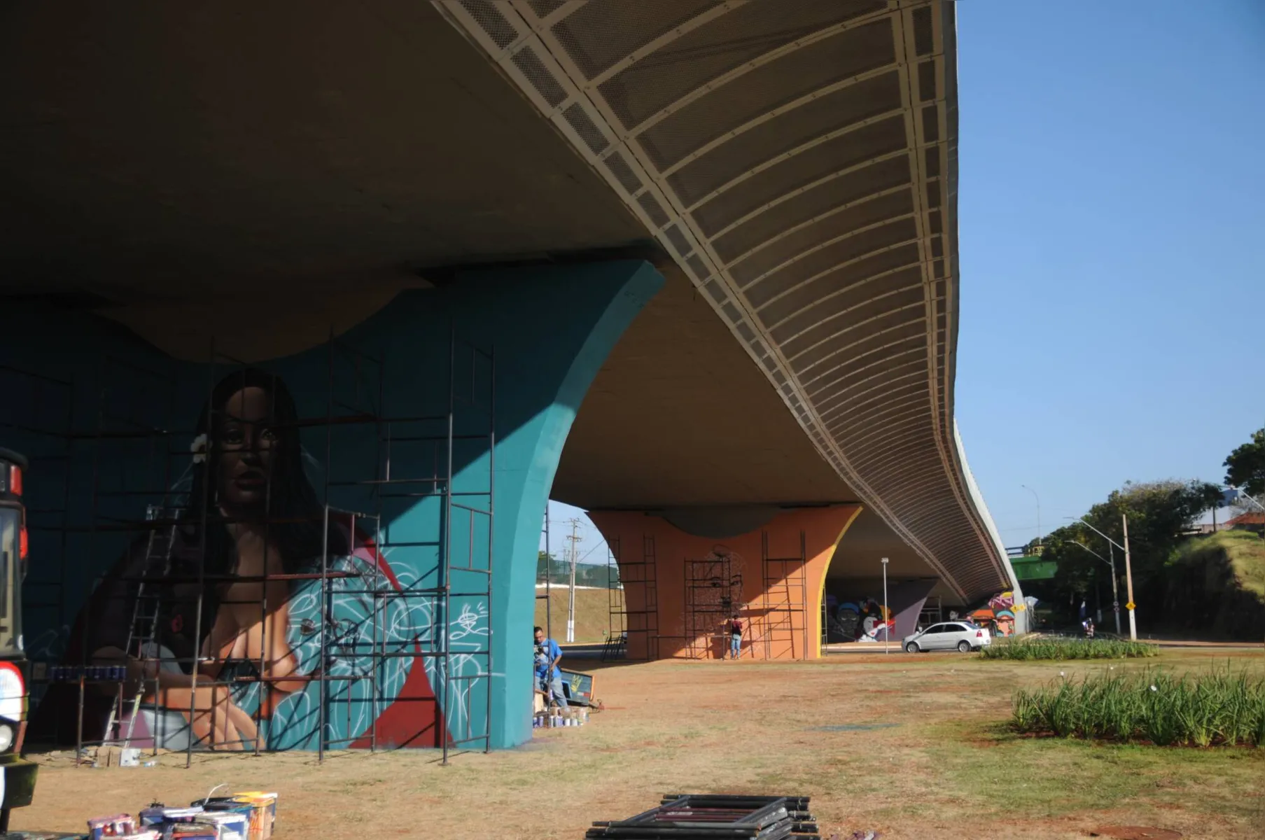 Imagem ilustrativa da imagem Grafite transforma avenida de Londrina em galeria de arte a céu aberto