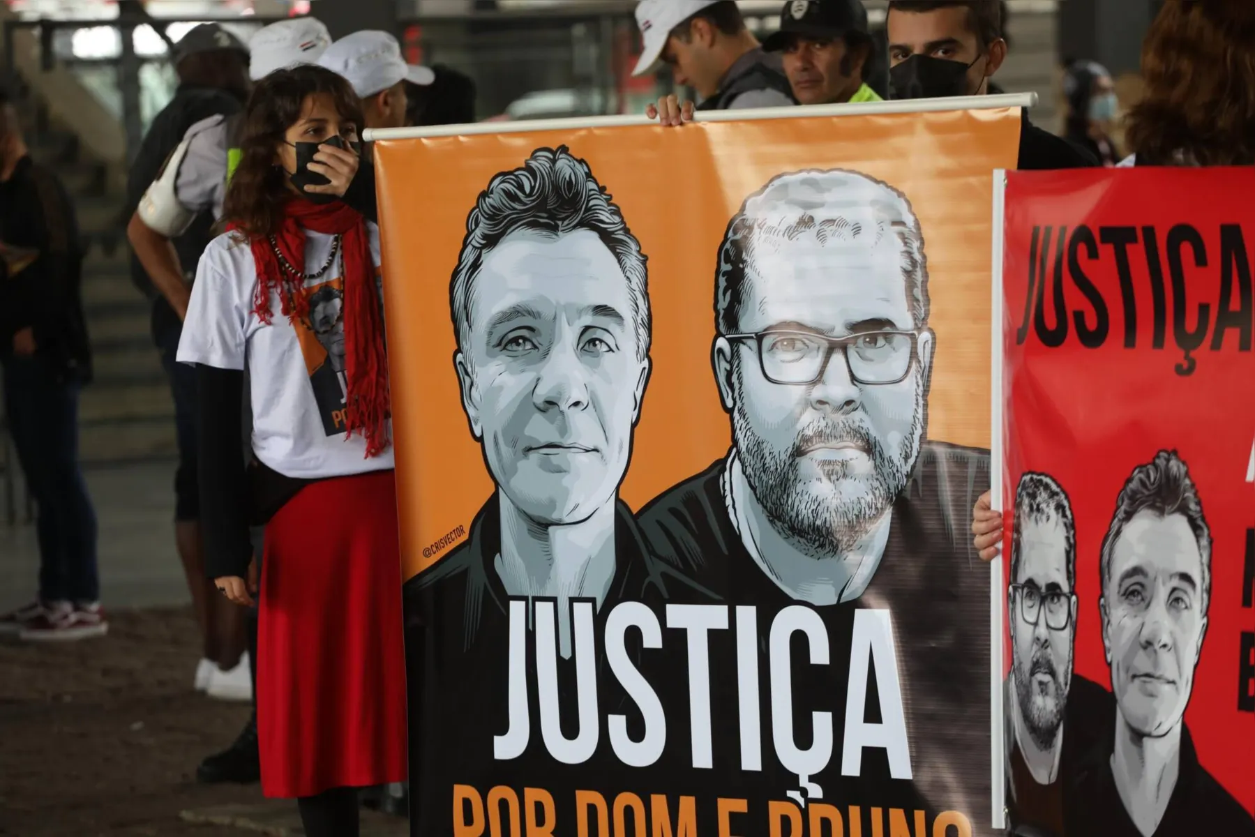 Protesto em São Paulo pede justiça por Dom Phillips e Bruno Pereira