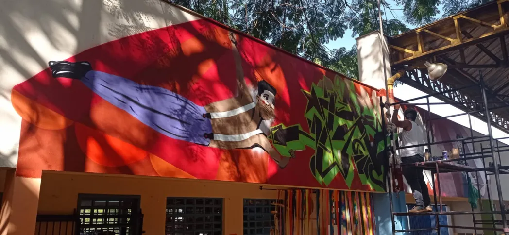Imagem ilustrativa da imagem Grafite retrata parte da história da zona norte de Londrina