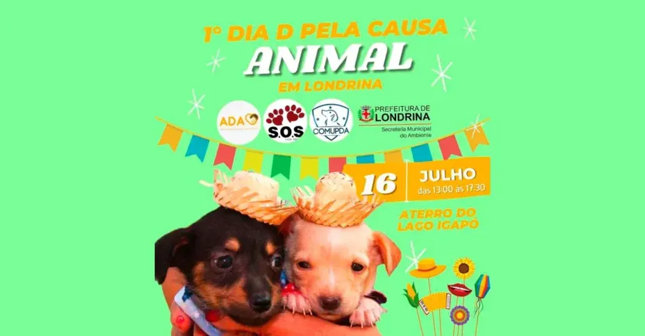 Imagem ilustrativa da imagem Londrina realizará 1º Dia D pela Causa Animal