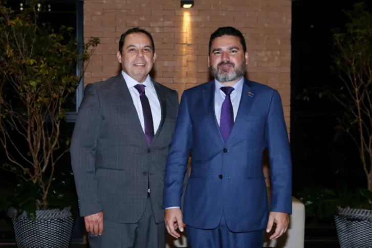 O presidente do Sescap-LDR empossado com o presidente da Fenacon, Daniel Mesquita Coelho