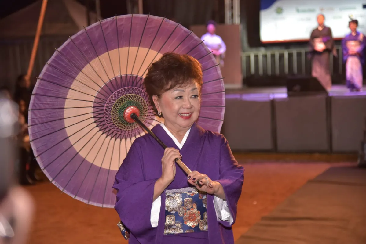 Maria  Hayako Tanaka  Matsumoto no desfile de kimonos