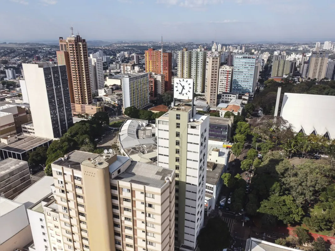 Aerial view of urban area of Londrina