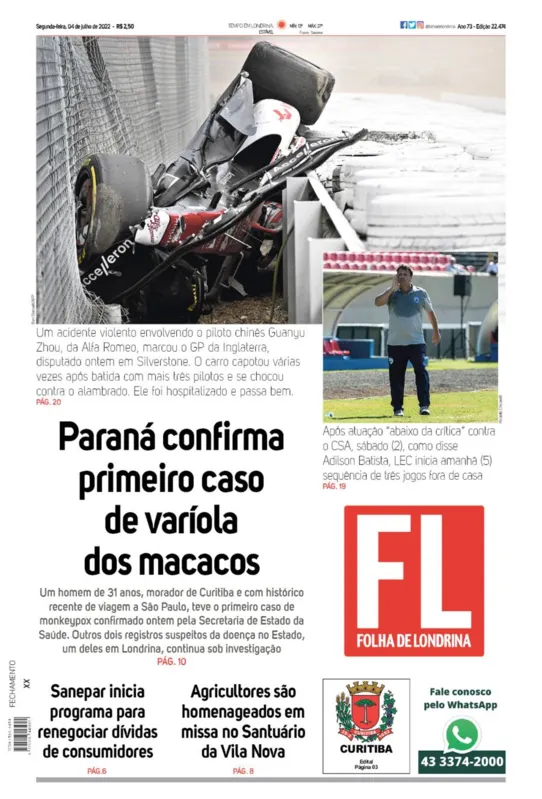 Imagem ilustrativa da imagem Capa 04/07/2022