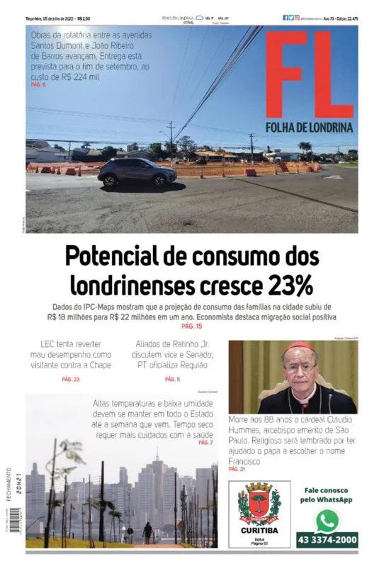 Imagem ilustrativa da imagem Capa 05/07/2022