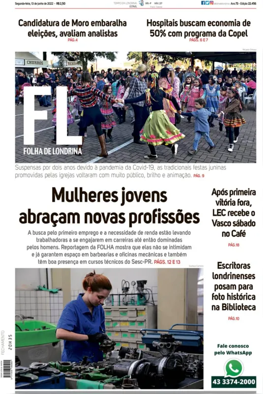 Imagem ilustrativa da imagem Capa 13/06/2022