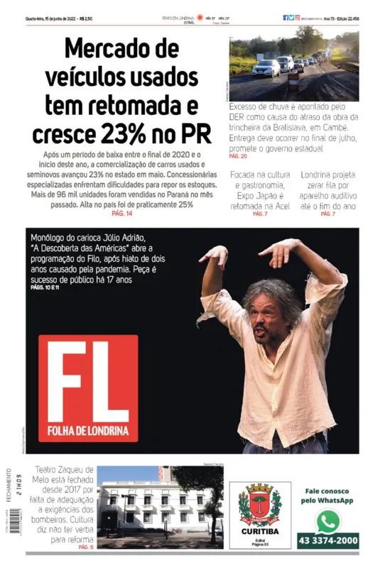 Imagem ilustrativa da imagem Capa 15/06/2022