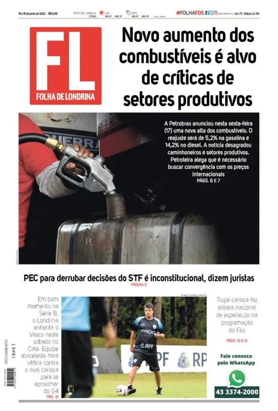 Imagem ilustrativa da imagem Capa 18/06/2022