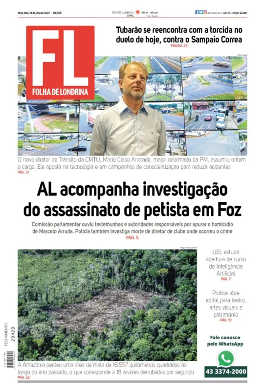 Imagem ilustrativa da imagem Capa 19/07/2022