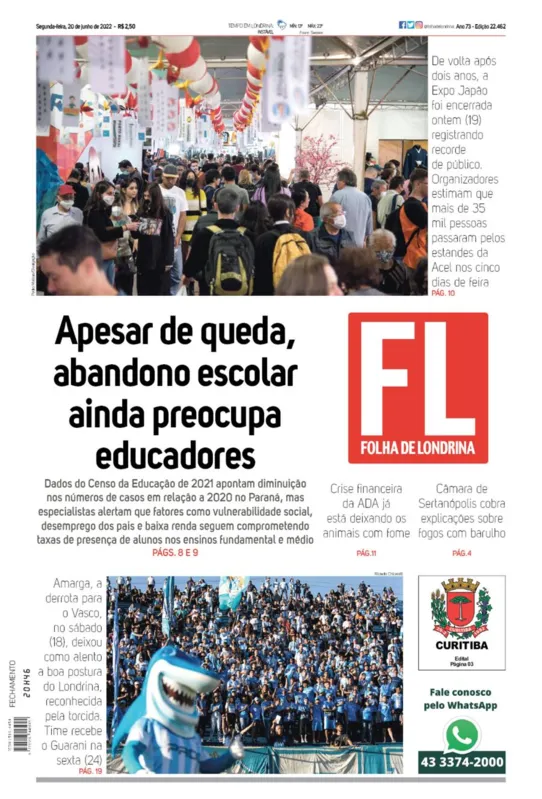 Imagem ilustrativa da imagem Capa 20/06/2022