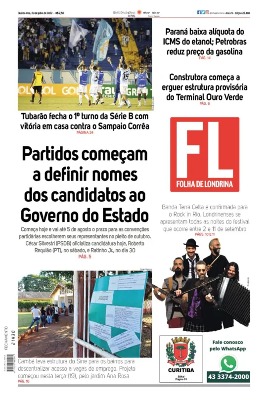 Imagem ilustrativa da imagem Capa 20/07/2022