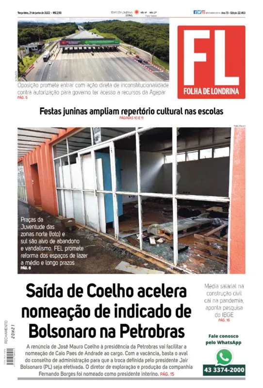 Imagem ilustrativa da imagem Capa 21/06/2022