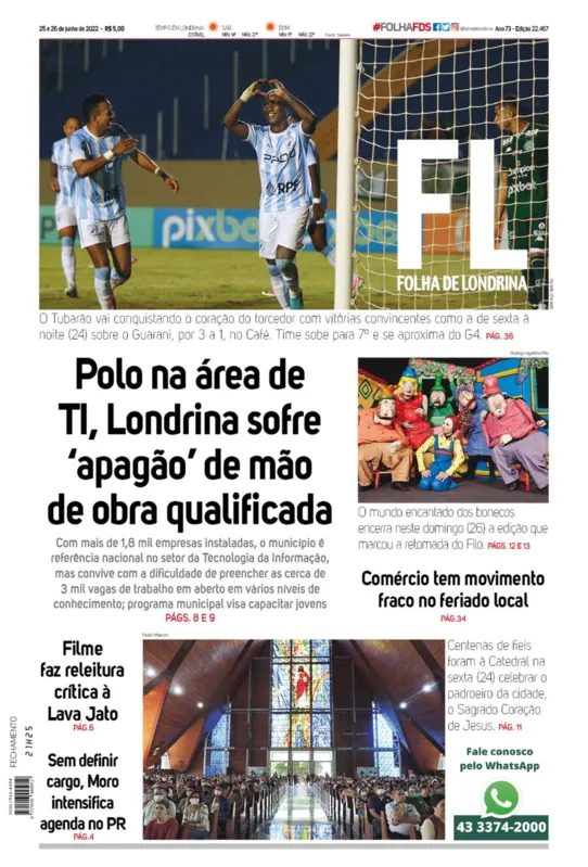 Imagem ilustrativa da imagem Capa 25/06/2022