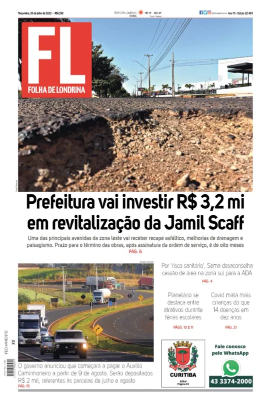Imagem ilustrativa da imagem Capa 26/07/2022