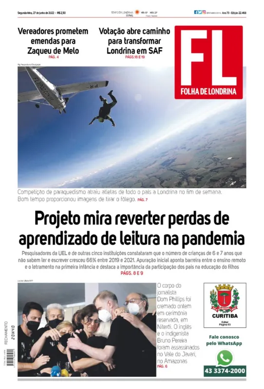 Imagem ilustrativa da imagem Capa 27/06/2022