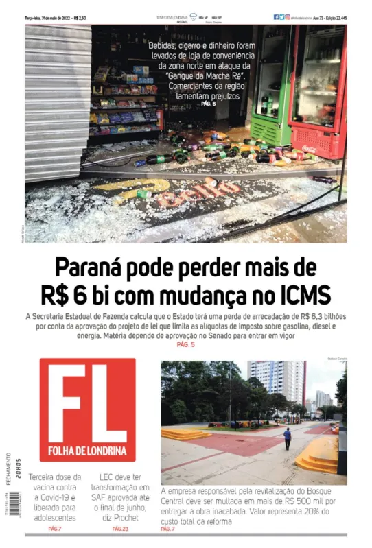Imagem ilustrativa da imagem Capa 31/05/2022