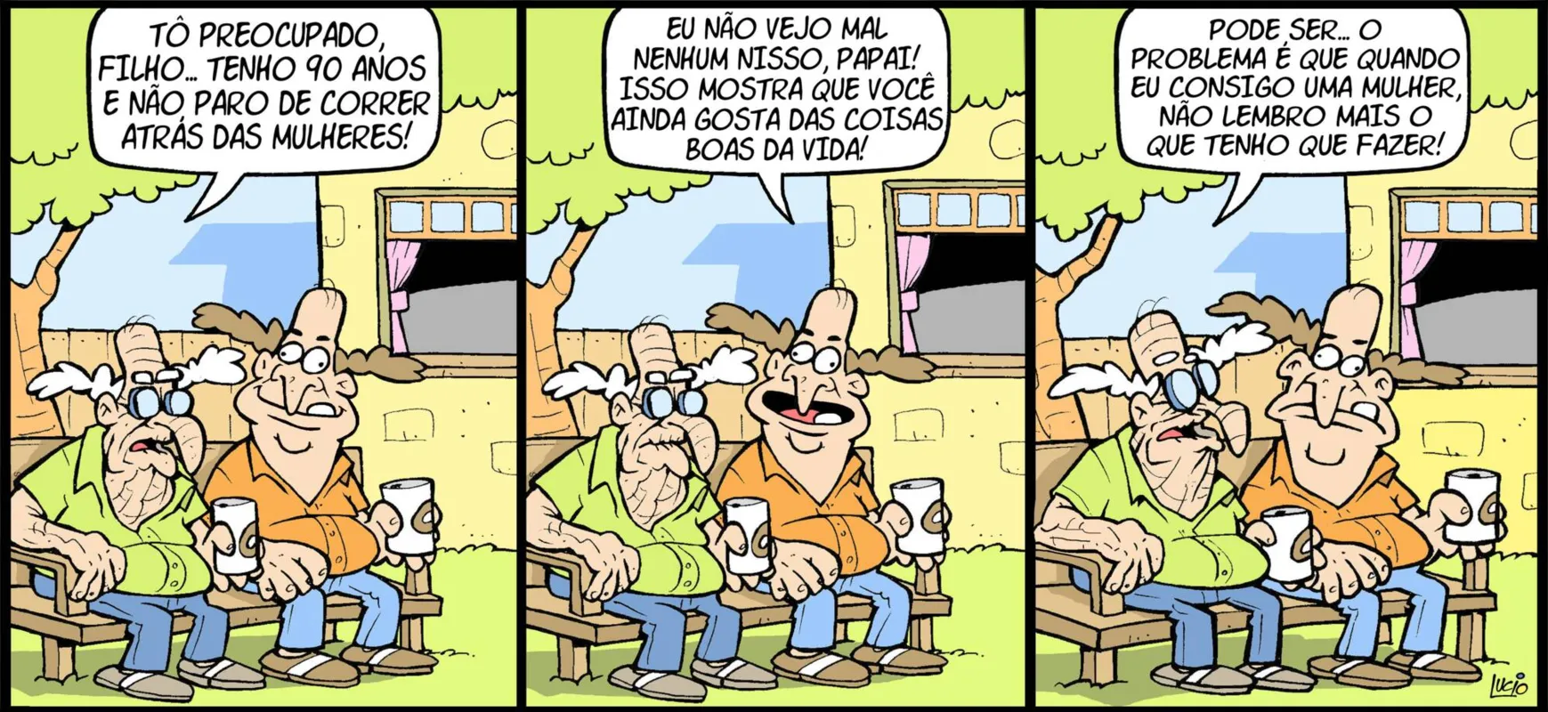 Imagem ilustrativa da imagem Comece o dia com humor com os quadrinhos de Theo e Edibar