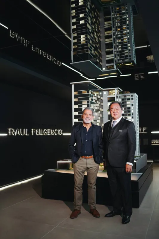 Raul Fulgêncio e o presidente do Grupo A.Yoshii, Leonardo Yoshii