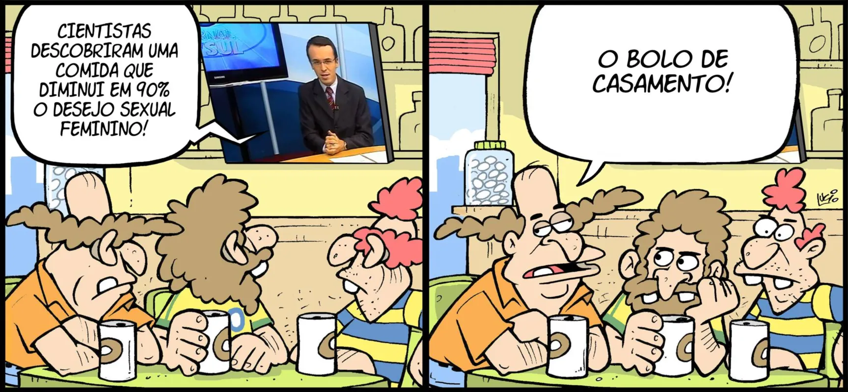 Imagem ilustrativa da imagem Divirta-se com as tirinhas